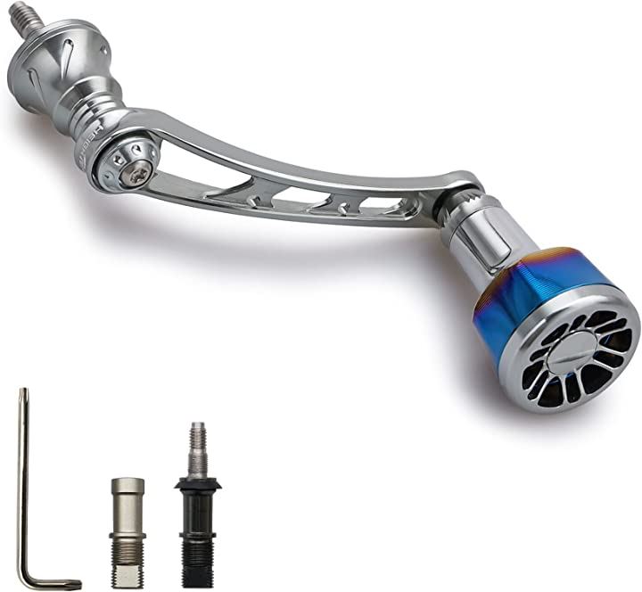 56mm リール ハンドル シマノ SHIMANO ダイワ DAIWA 通用 スピニングリール Arch Engine 268(ガンメタル(ノブ)＆ガンメタル(ハンドル))