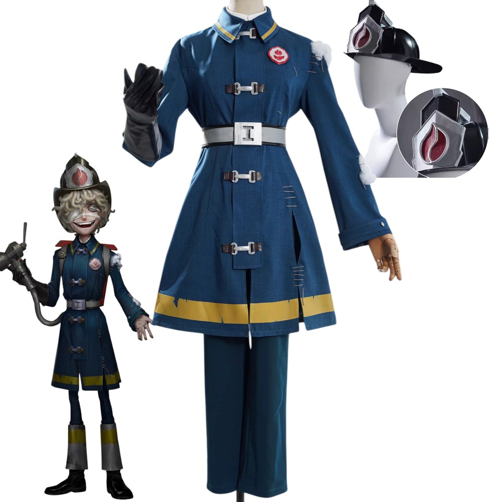 第五人格 火災調査員 コスチュームセット 眼鏡付き フロリアン・ブランド グッズ おしゃれ ハロウィン　コスプレ衣装　実物化　ハロウィン　コスチューム バイバー　変装