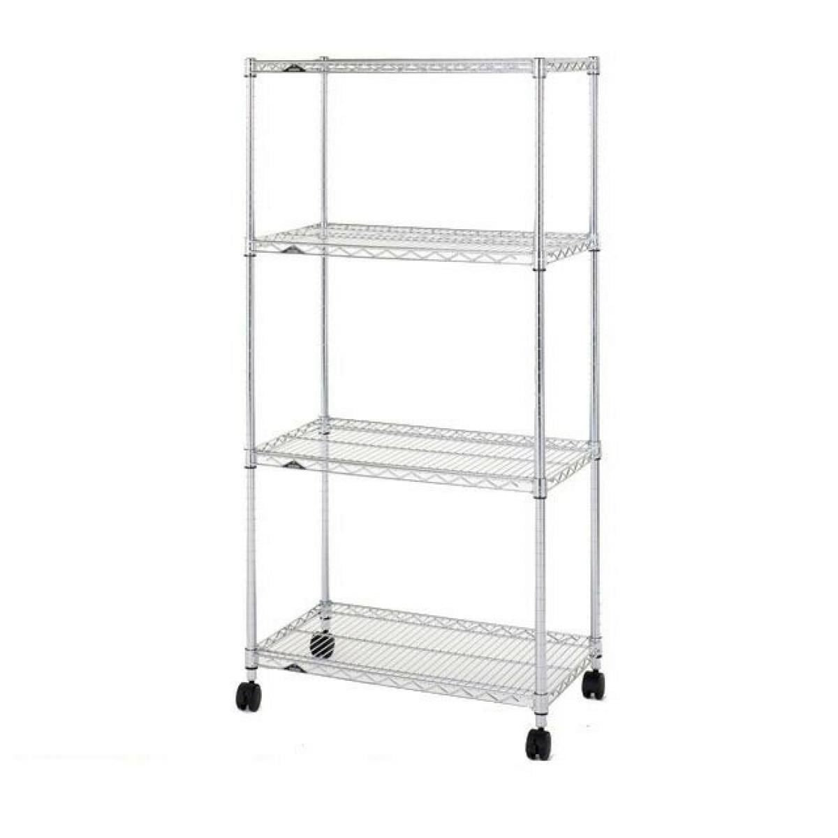 ドウシシャ スチールラック 幅75cm 4段 ルミナスレギュラー 幅76×奥行46×高さ126cm NLH7612-4 キッチンラック 収納