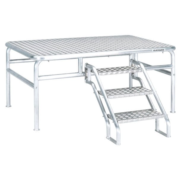 代引き・個人宅配送不可 朝礼台オールアルミ 180EV 学校機器 器具 (EKA505)