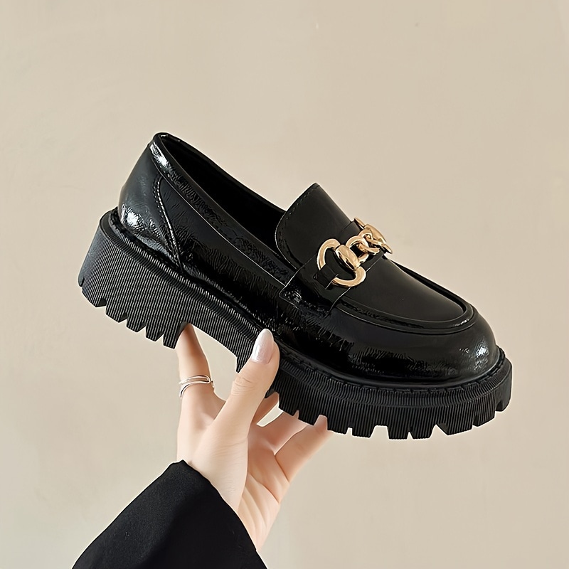 レディースローファー通気性抜群厚底オールシーズン