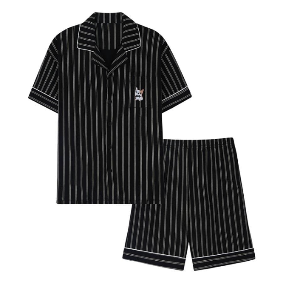 ルームウェア パジャマ 半袖 綿100％ レディース メンズ 上下セット 薄手 ショットパンツ カップル ペアルック 軽量 通気 春夏 部屋着 オシャレ ギフト