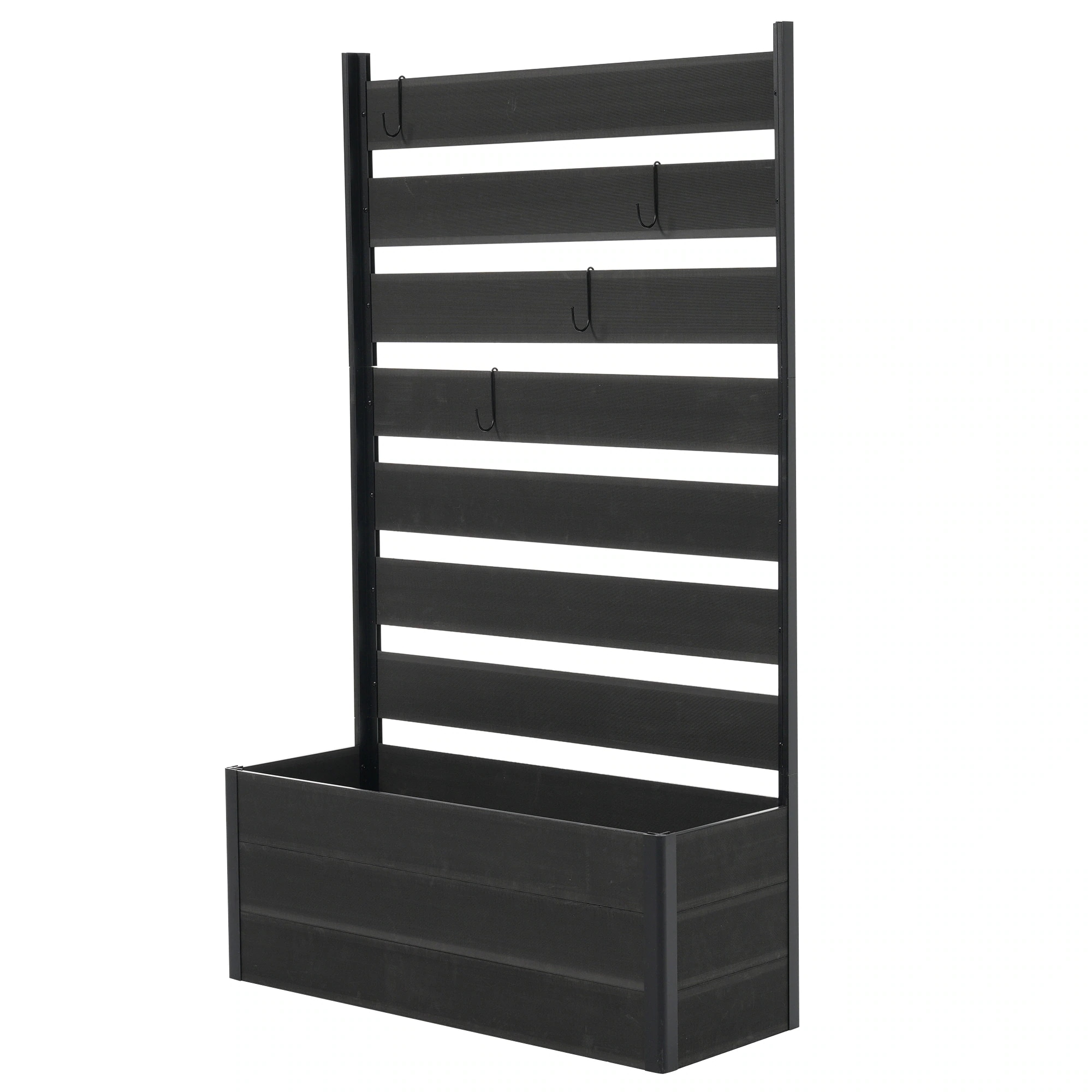 【ダークグレー 90×150cm】ウッドフェンス 目隠し フェンス ウッド 木製 人工木 ボーダーフェンス プランターフェンス ラティス ロータイプ 150 ガーデンフェンス ガーデン ラティスフェ