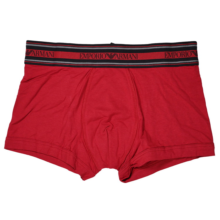 エンポリオアルマーニ：TEXTURED LOGOBAND ボクサーパンツ (ルバーブ)【EM000231-AF14979-U5084】