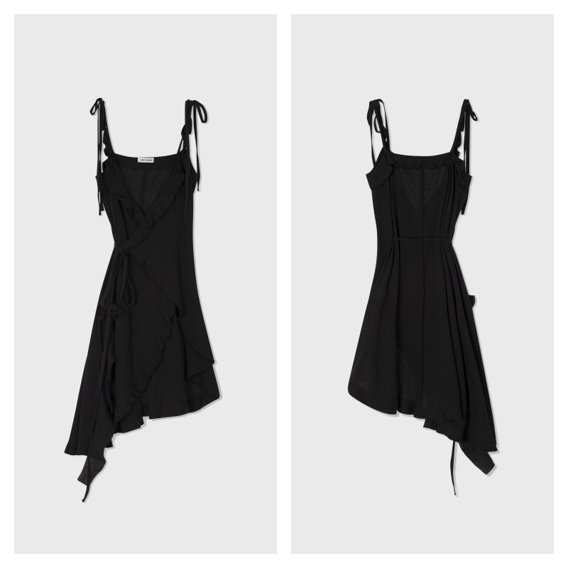 【LOW CLASSIC】 RAW CUT DRESS : BLACK 24,608円