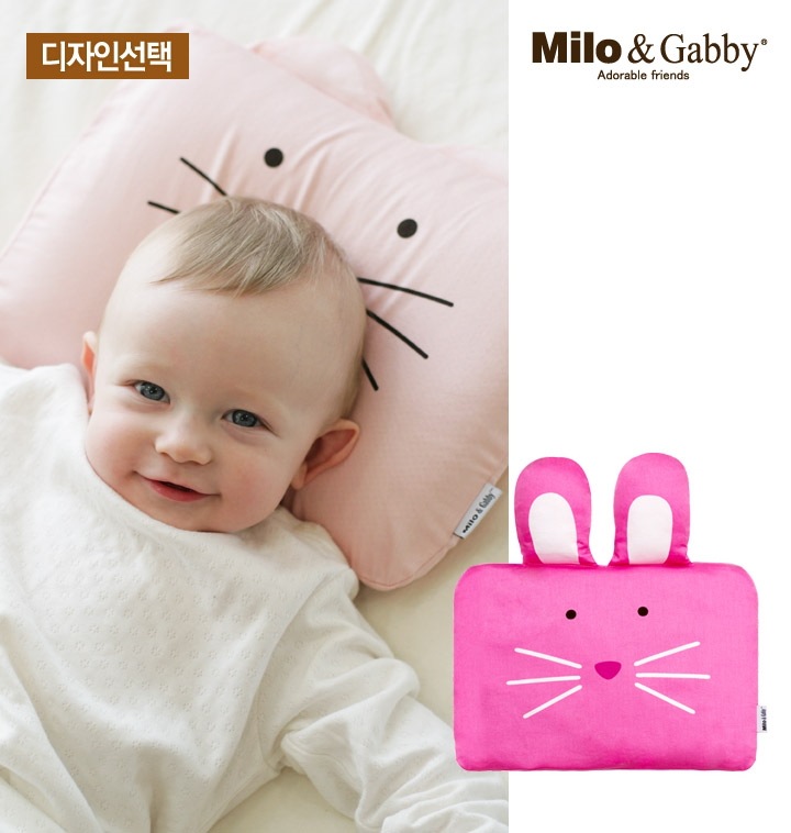 ミロ＆ギャビーベビー枕コレクション動物形のベビー枕（含む綿）100％マイクロファイバーカバーソフト快適な