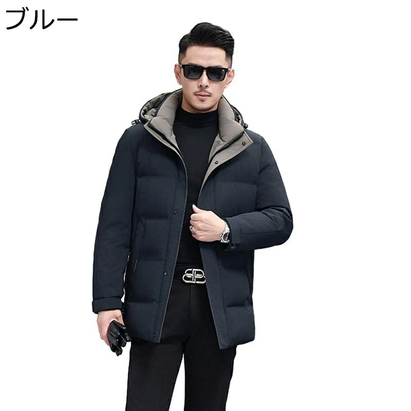 ダウンジャケット メンズ ビジネス ショット丈 ダウンコート ダウン95 大きいサイズ 防寒対策 M-4XL 体熱反射 ダウンアウター 細身 軽量 保温性 ウォーム 防風 シンプル 紳士服 通勤 OL 14,622円