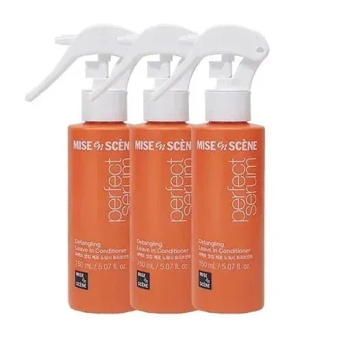 Mise-en-scene パーフェクトセラム オリジナル ヘアミスト, 150ml, 3個 ヘアフレグランス 韓国コスメ ヘアオイル ヘアスタイリング剤 洗い流さないトリートメント
