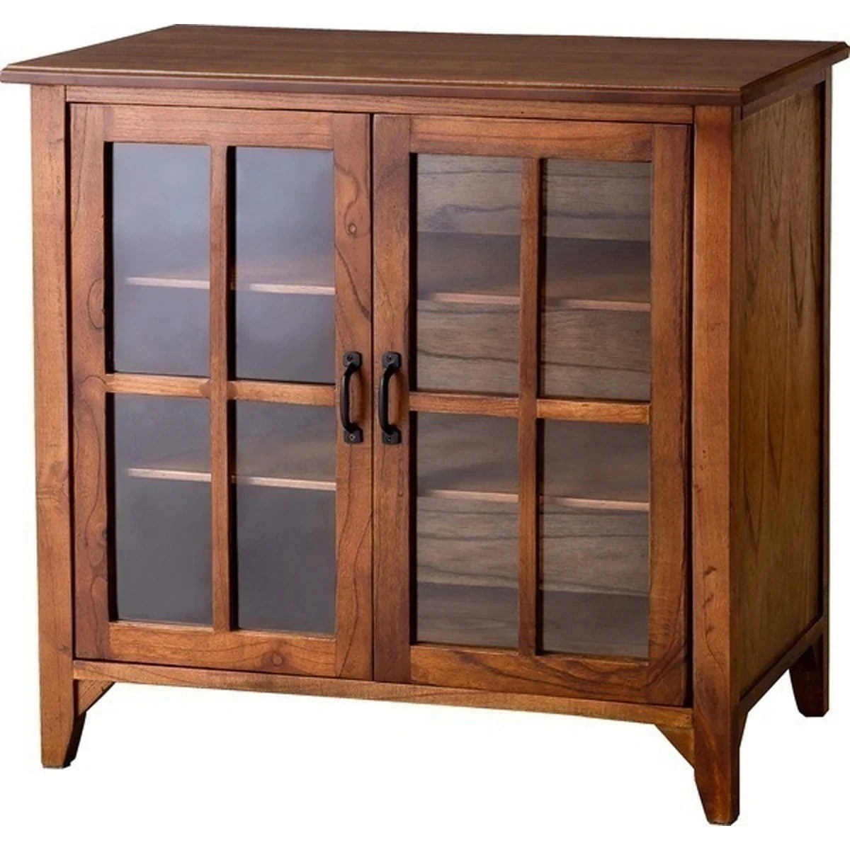 キャビネット PM-318 ティンバー サイドボード ガラス扉 両開き レトロ アンティーク 収納 収納棚 インテリア 家具 おしゃれ
