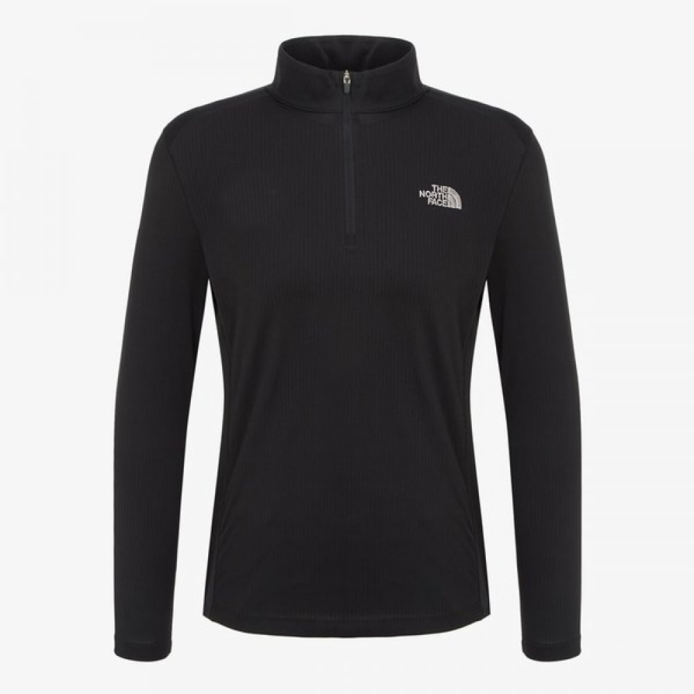 [ノースフェイス公式] NT7LR32A レディースビースティーロングスリーブジップTシャツ_ブラック