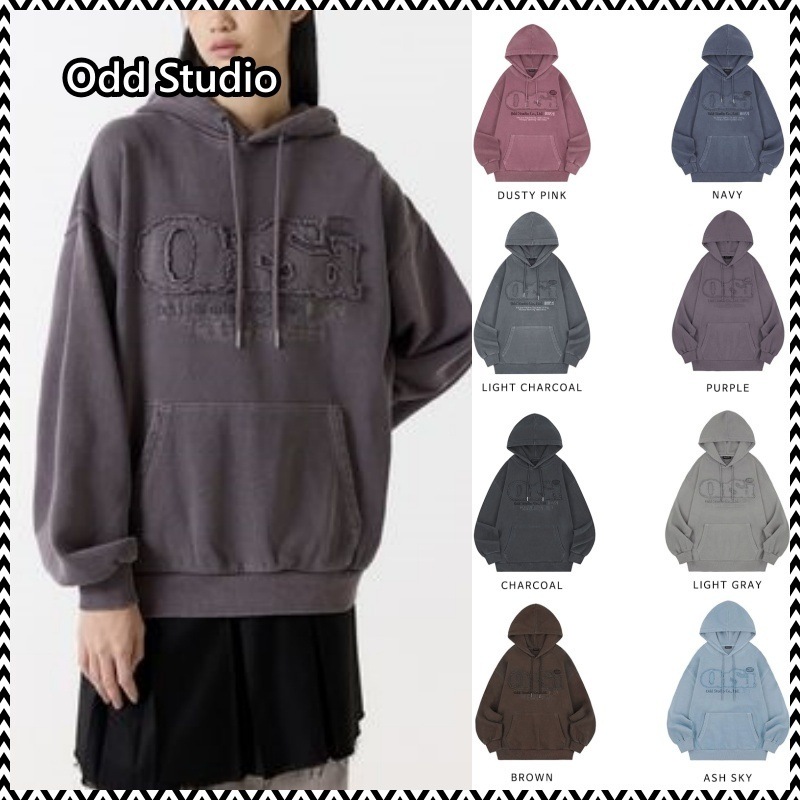 Odd Studio ODSD Pigment Damage Oversized Fit Hoodie 7,295円