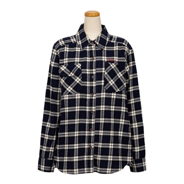 秋冬 ROJ1000 プロテクションフランネルシャツ レディース ネイビー Sサイズ ROJ1000/NAVY/S