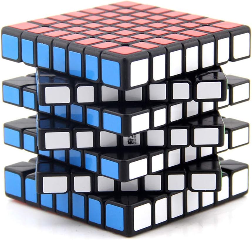 マジックキューブ7x7x7ハイレベルツイスト知恵のおもちゃパズルギフト専門の教育ロジックゲーム玩具,黒