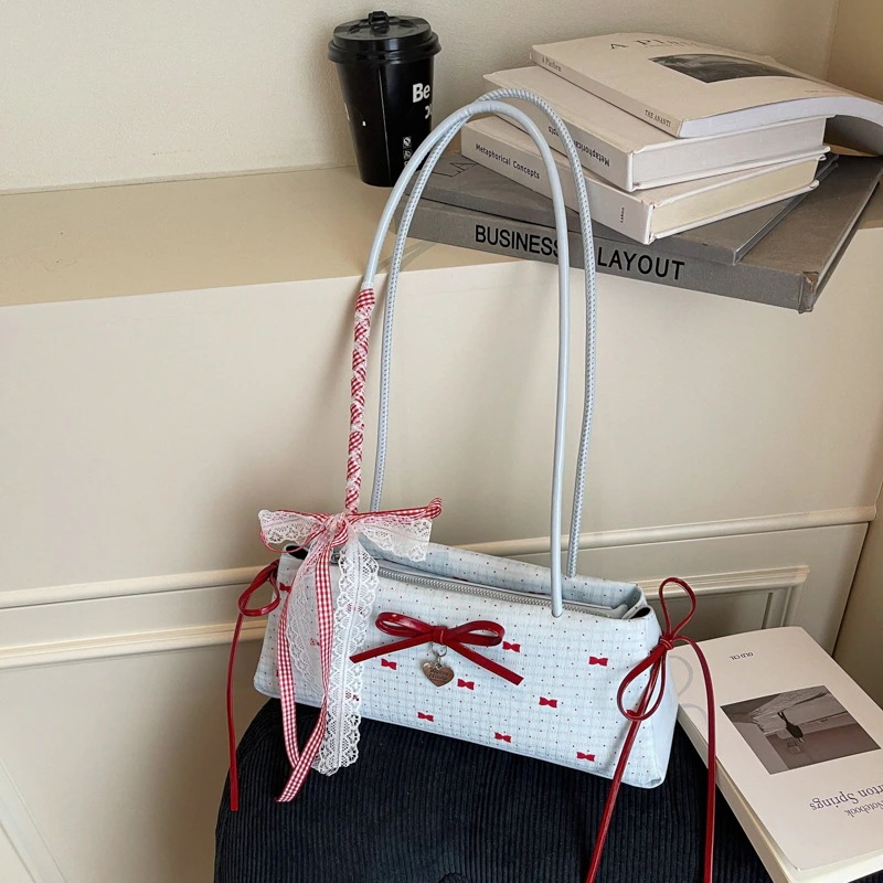 【超お得1つ買うと10個もらえる】メガ割ショルダーバッグ 蝶結びアンダーアームバッグ女性ファッションキャンバスバッグショルダーバッグハンドバッグ