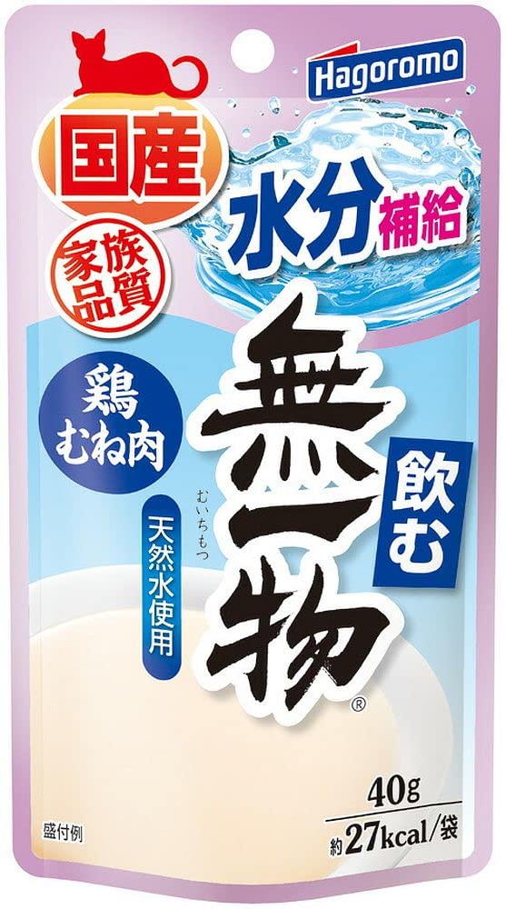 はごろも （まとめ買い）フーズ 飲む無一物パウチ鶏むね肉 40g 猫用フード 【×48】