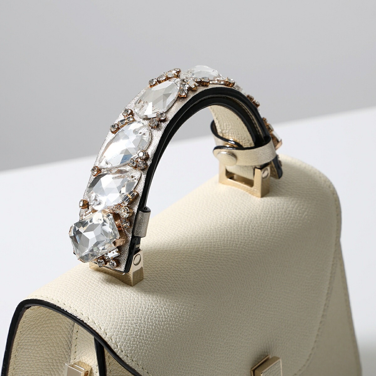 Valextra ヴァレクストラ ハンドルカバー SGES0060572VOCAO99 レディース マイクロイジィデ用 Micro Iside ラインストーン JRWT
