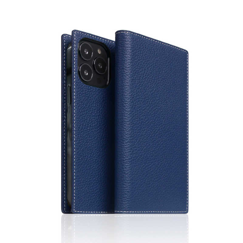 ROA　Full Grain Leather Case for iPhone 13 Pro ネイビーブルー SLG Design　SD22128I13PNB