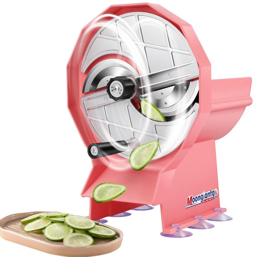 手動スライサー レモンスライサー 果物スライス 切り機 0.5~6mmスライス厚さ調整可能 吸盤式マット ステンレス鋼材質 レモンドラゴンフルーツリンゴ 8,650円