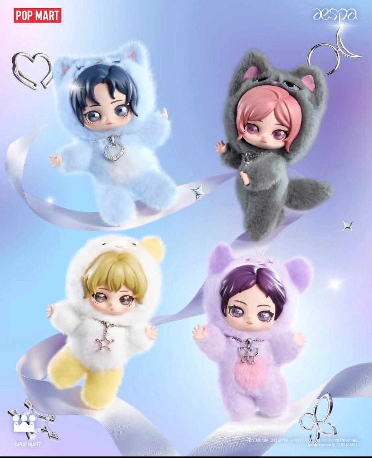 【最短当日発送】aespa p o p m a r t Fluffy Club ぬいぐるみ
