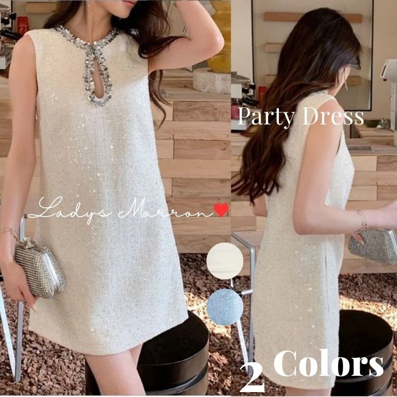 【急速出荷 2025年新作】ミニドレス 白ドレスミニ 結婚式ミニドレス キャバ嬢ドレス ミニドレス可愛い スパンコールドレス ビジュードレス 夏ドレス サマードレス 夏ミニワンピ ミニワンピース パー