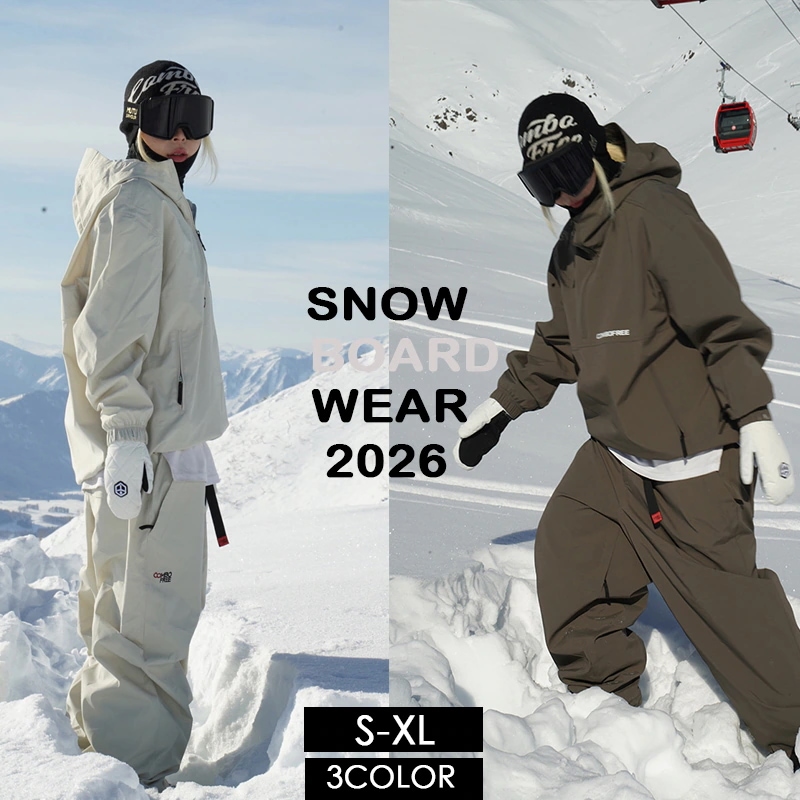 【3日出荷】スノーボードウェア 2026新作 レディース メンズ スキーウェア ジャケット アウター パンツ スウェット
