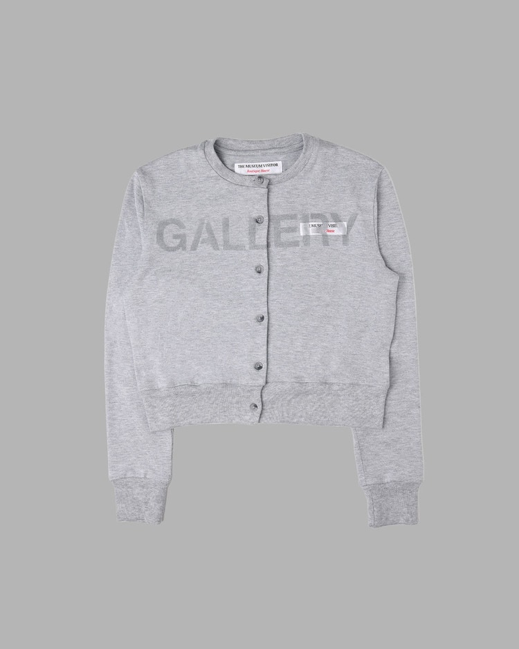 【THE MUSEUM VISITOR】 SPRAYED GALLERY CARDIGAN