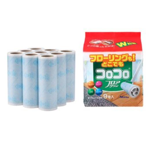 【倉庫直送】ニトムズ スペアテープ コロコロフロアクリン9巻入 x 2個セット