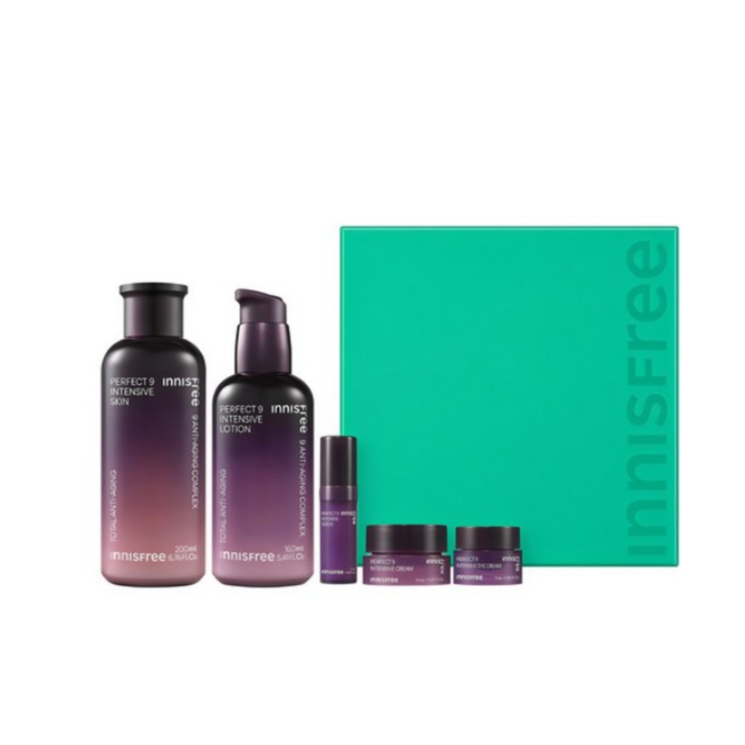[2種セット] パーフェクト9 インテンシブ スキンケア（スキン200ml＋ローション160ml＋ミニ3点付き）
