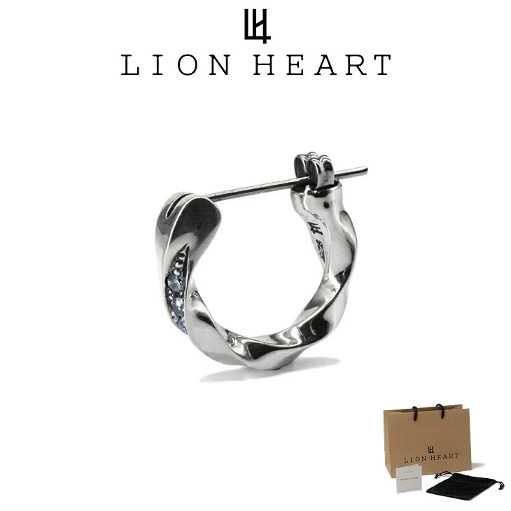 ピアス メンズ クロッシングピアス ツイストCZ SV925 サージカルステンレス LH-1EA153 メンズピアス 片耳用 1点売り クリスマス 誕生日 プレゼント ギフト 彼氏 【ネコポス】