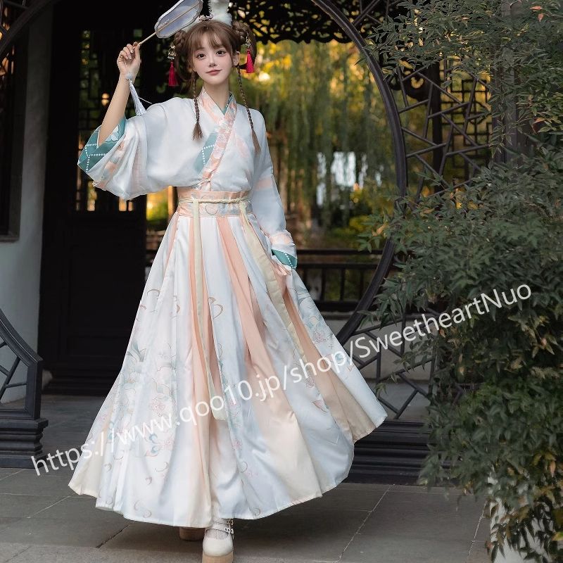 新型明制漢服女性冬オリジナル国風年越しカーディガンジャケット漢要素改良古装馬面スカート 6,375円