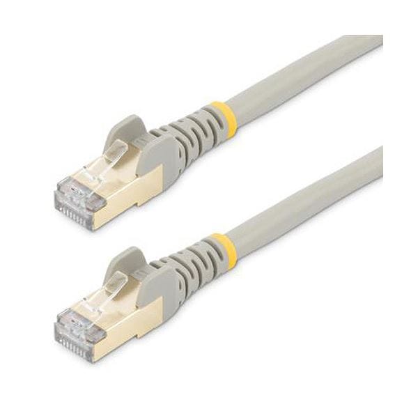 （まとめ） StarTech.com カテゴリ6A LANケーブル ツメ折れ防止カバー付き STP 50cm グレー 6ASPAT50CMGR1本 [x3セット]