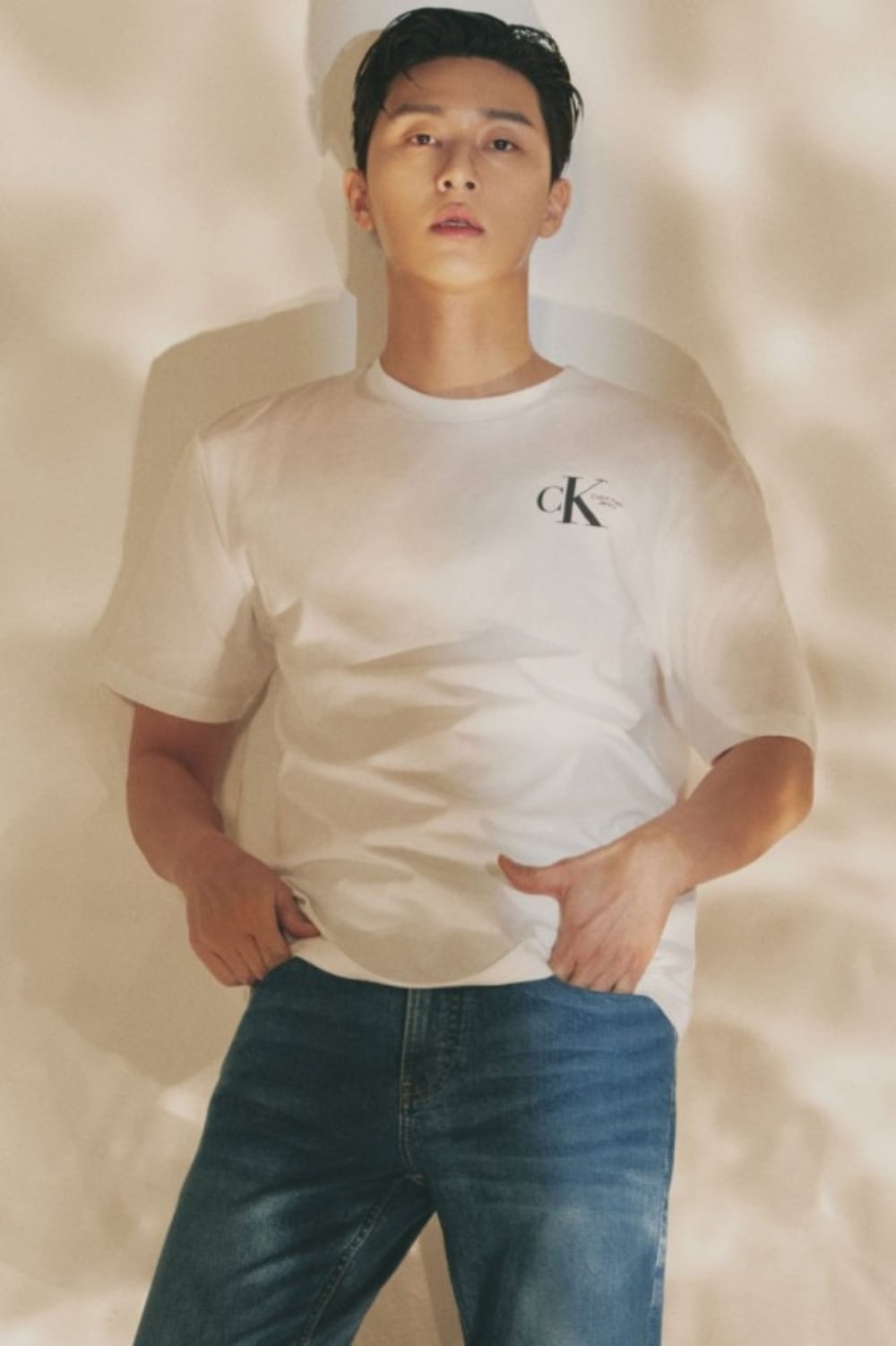梨泰院クラス Park Seo Jun 着用/C.K JEANS/ BIG ロゴ 半袖 Tシャツ/ユニセックス