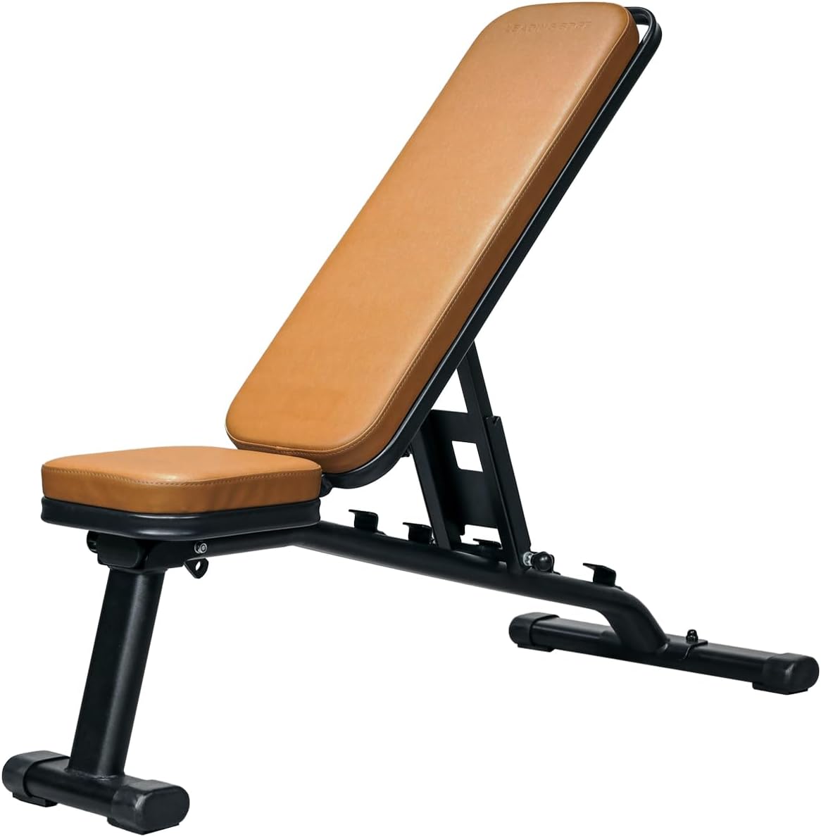 [リーディングエッジ] トレーニングベンチ マルチポジションベンチ 耐荷重300kg 高重量 角度調整 折り畳み式 シート補強フレーム 簡単組み立て 筋トレ トレーニング ベンチプレス