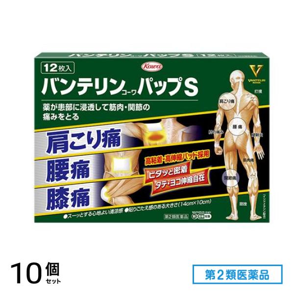 第２類医薬品 コーワパップS 12枚 10個セット
