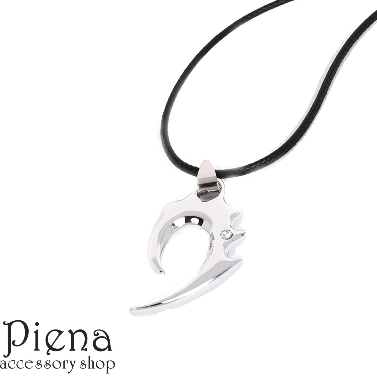 ネックレス メンズ レディース 春 夏 秋 冬 トライバル 革ヒモ ラインストーン ペンダント