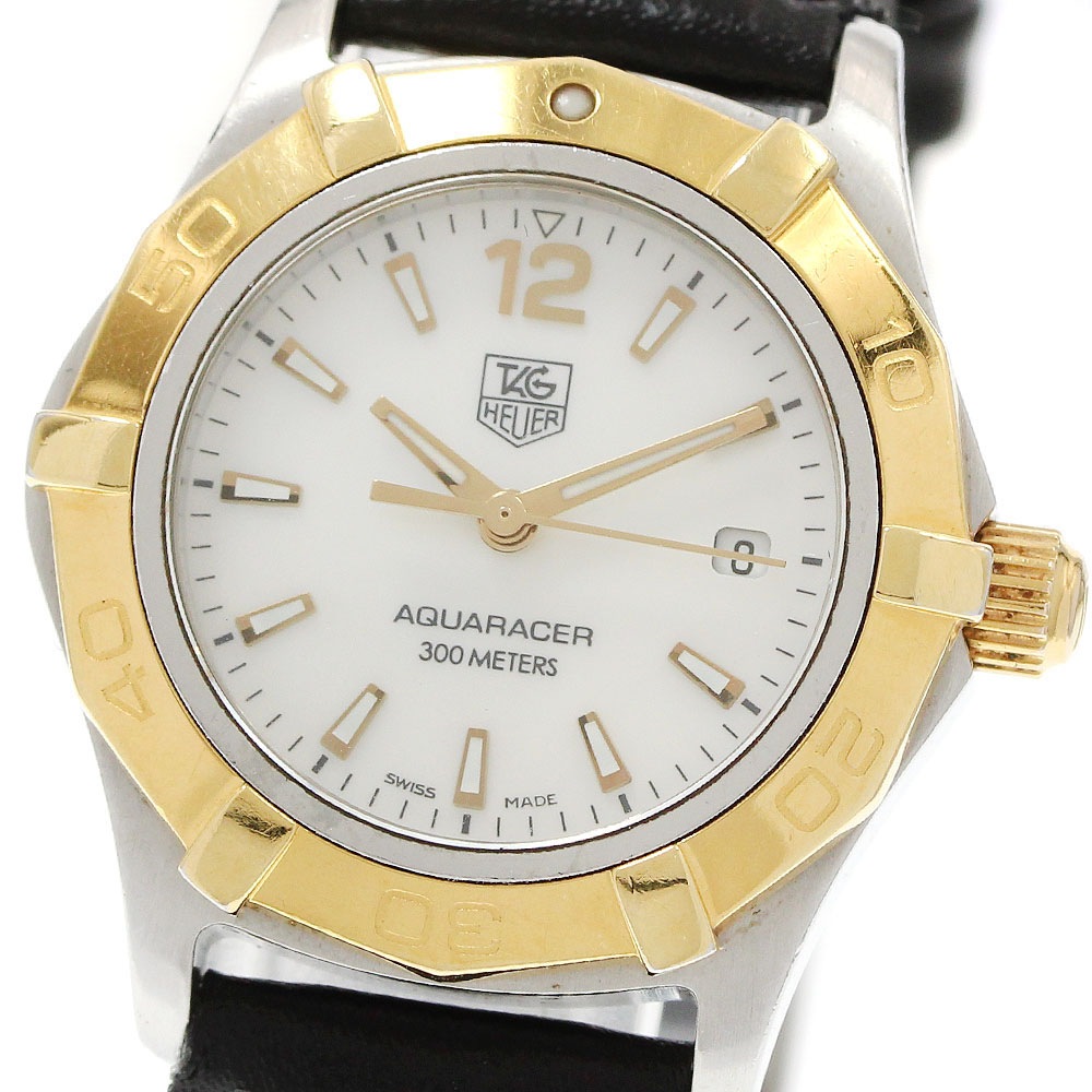 タグホイヤー TAG HEUER WAF1424 アクアレーサー デイト クォーツ レディース _951160【中古】