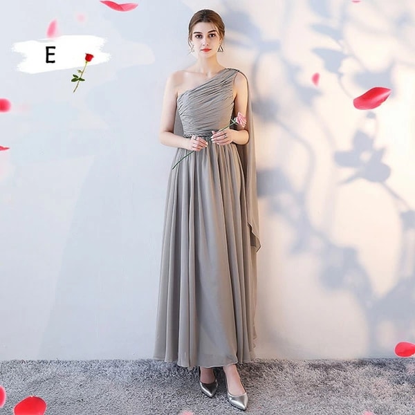 翌営業日発送ロングドレス 演奏会 結婚式 パーティードレス ブライズメイド ドレス ワンピース ブライダル 花嫁 ピアノ 発表会 コンサート 呼ばれ グレー 20代 30代 40代 /返品・交換・同梱
