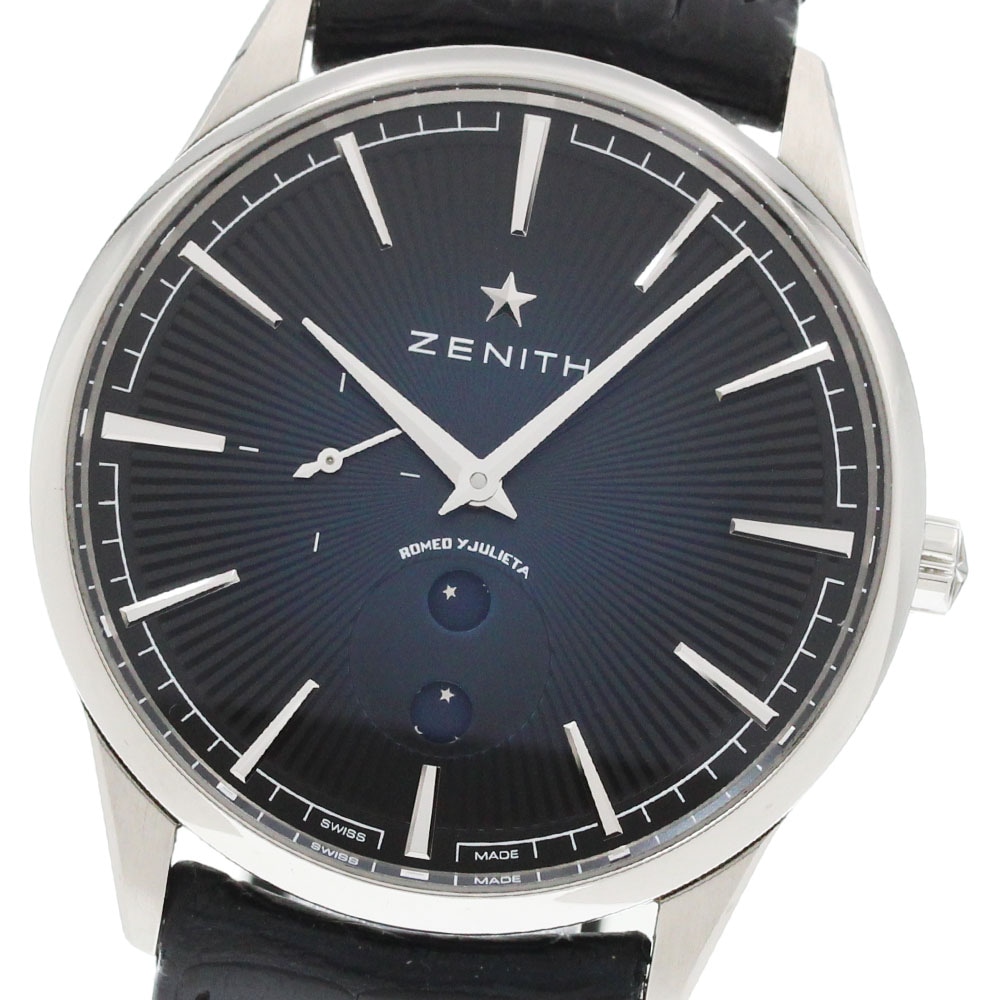 ゼニス ZENITH 03.3101.692 エリート ムーンフェイズ 自動巻き メンズ 箱付き_868226【中古】