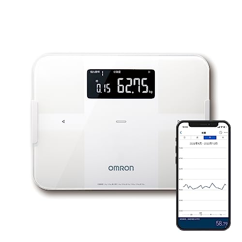 オムロン 体重体組成計 カラダスキャン スマホアプリ/OMRON connect対応 ホワイト KRD-603T2-W