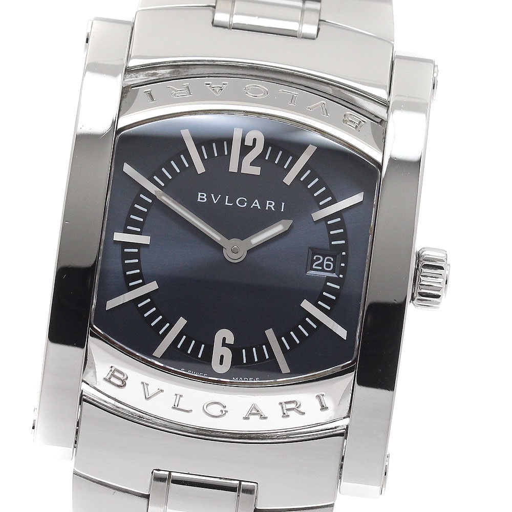 ブルガリ BVLGARI AA39S アショーマ デイト クォーツ ボーイズ 保証書付き_943311【中古】