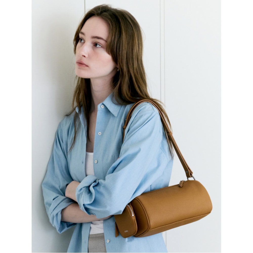 DEMERIEL バセットラウンドバッグ キャメル