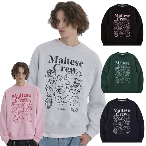 Maltese Crew Line Graphic MTM スウェットシャツ 5色