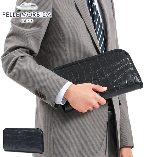 クラッチバッグ メンズ 結婚式 ブランド クロコダイル バッグ 本革 小さめ 手持ち 50代 ビジネス フォーマル Maiden Voyage 日本製 MB035AELE