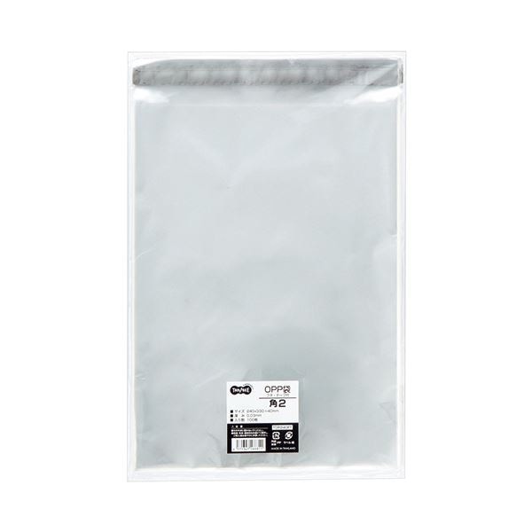 （まとめ） TANOSEE OPP袋 フタ・テープ付角2 240×330+40mm 1セット（500枚：100枚×5パック） (×2セット) 7,392円