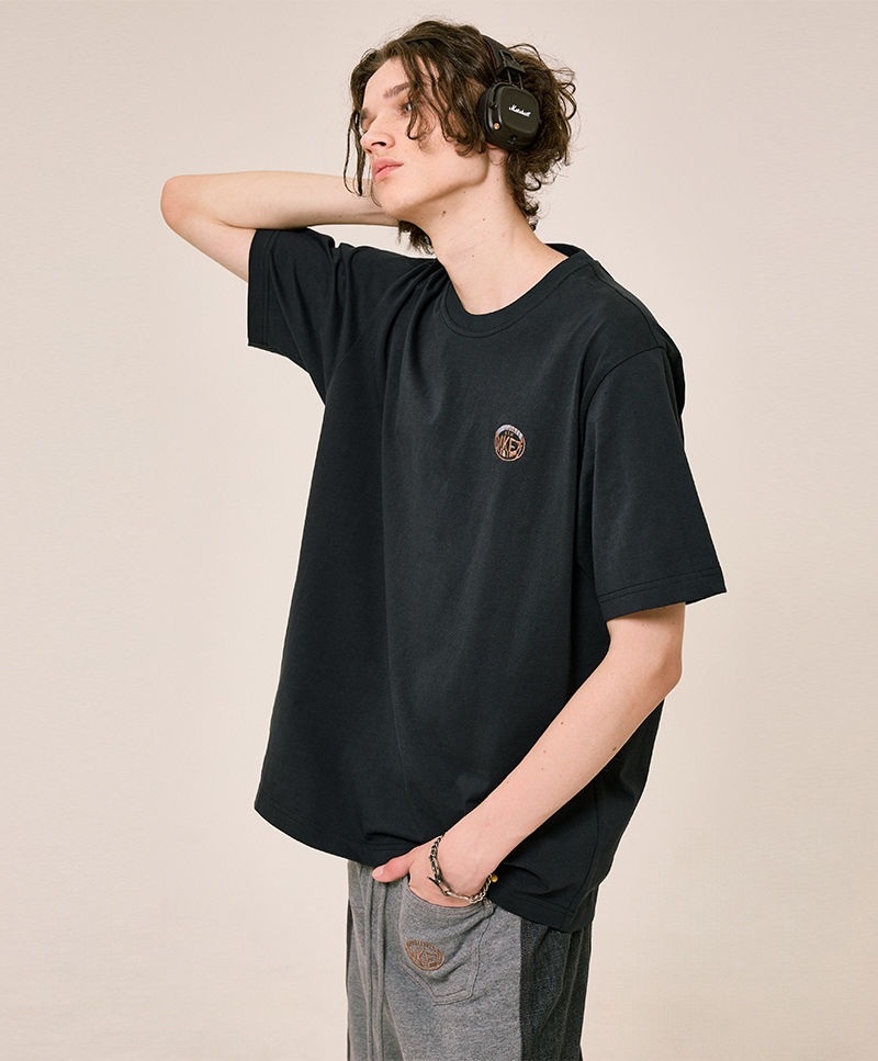 NKFT HEAVY COTTON T-SHIRT [CHARCOAL]