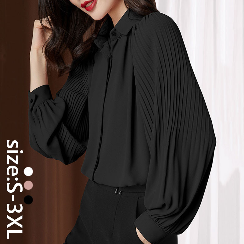 ブラウス レディース 長袖ブラウス オシャレ 春夏 オフィス 無地 ブラウス 40代 30代 50代 20代 通勤 OL 韓国風 シフォン ブラウス 大人 シャツ ストライプ 着痩せ 大人 トップス