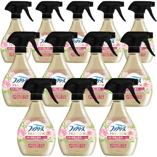 ファブリーズ 消臭スプレー PREMIUM 消臭+除菌成分最高レベル配合 衣類・布製品用消臭剤 パステルフローラル&ブロッサムの香り 本体 370mL×12本 [ケース品]