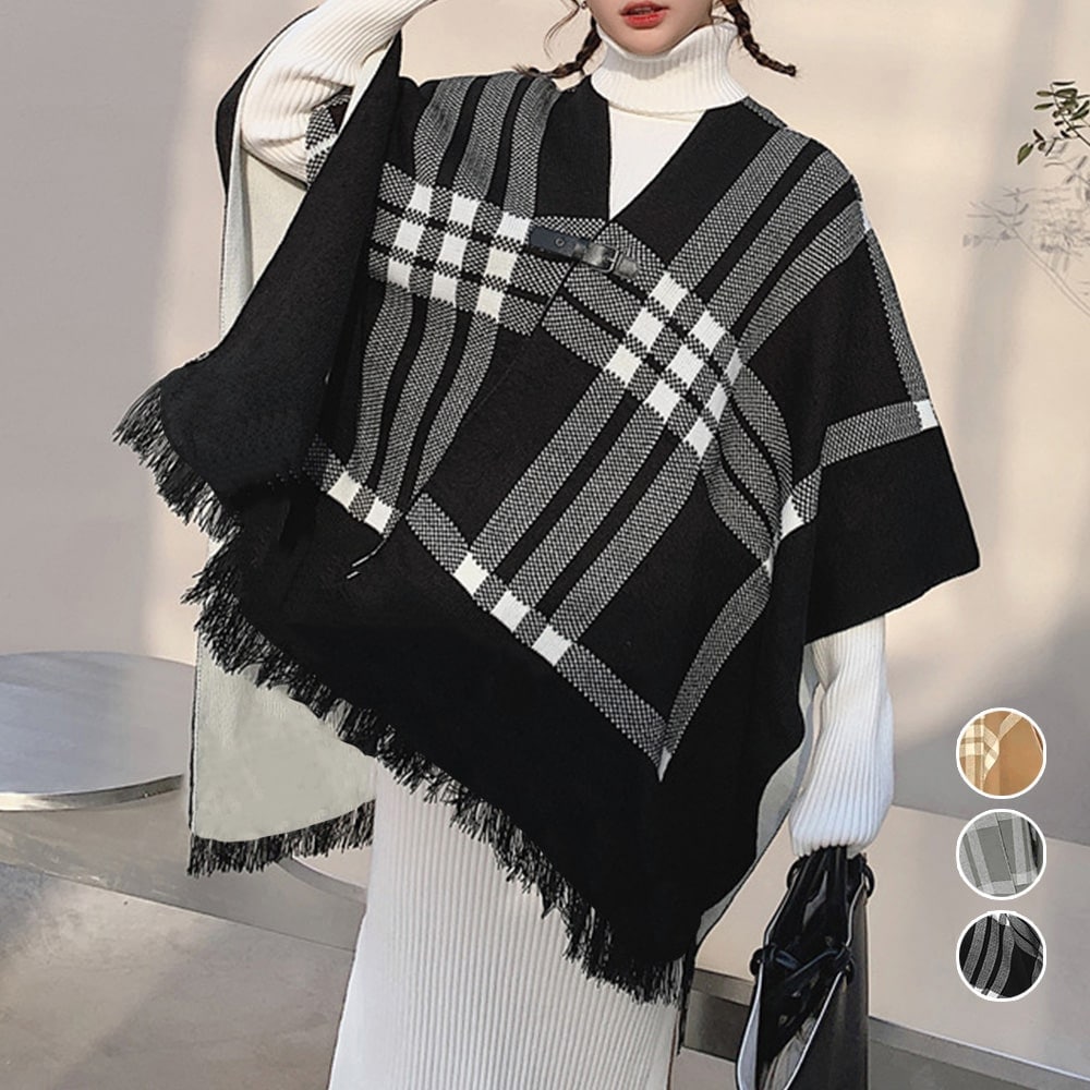 ポンチョ ストール レディース 秋冬 ポカポカ ストールマフラー 大人 上品 防寒 通勤 通学 制服 あたたかい 40代 50代