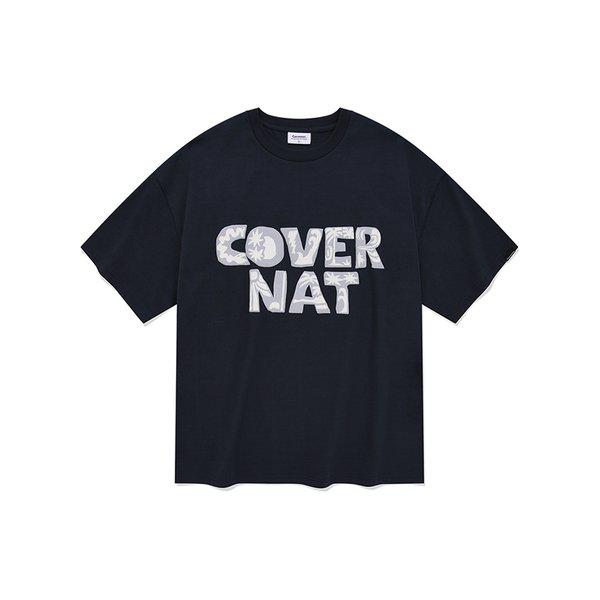 [通常価格：49,000ウォン] トロピカルロゴTシャツ ネイビー CO2402ST12NA