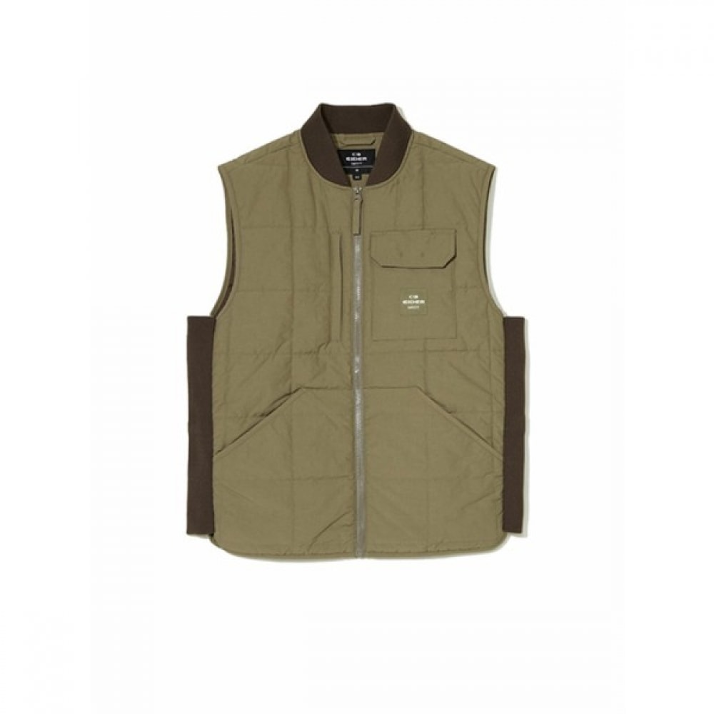 (アイダーセーフティ) スクエアキルトパッド入りベスト VE-F2305 (カーキ) _HMF23605K7